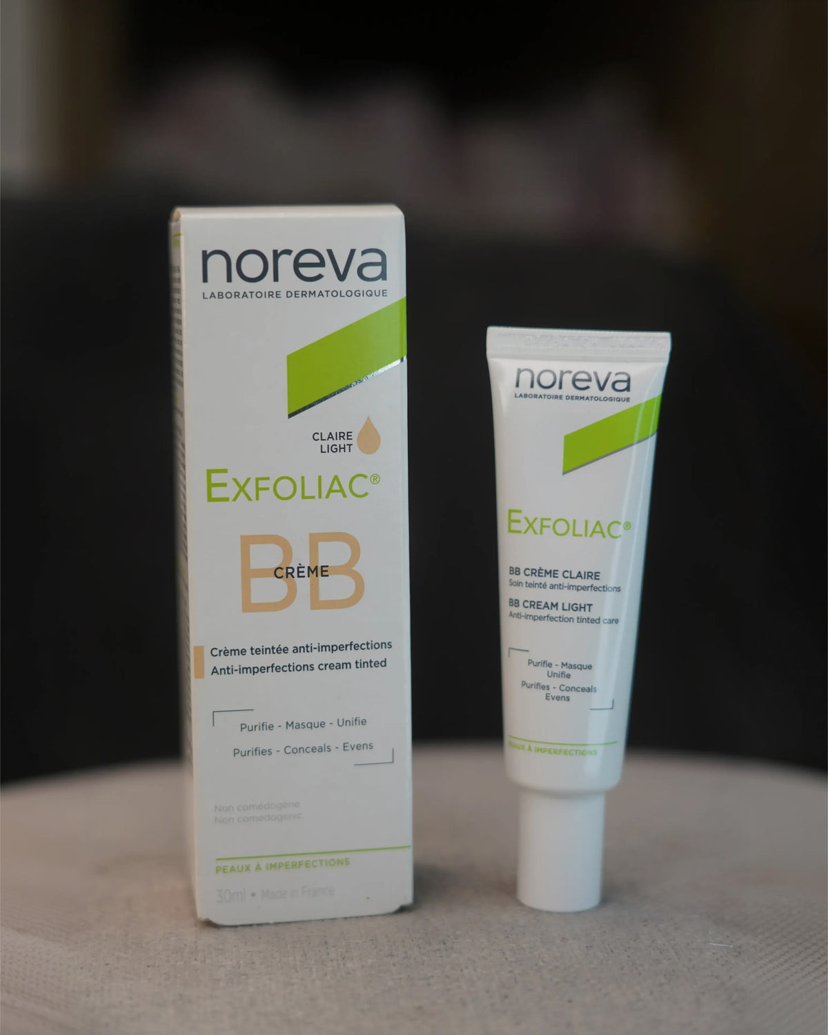 NOREVA EXFOLIAC BB CREME CLAIRE LIGHT 30ML