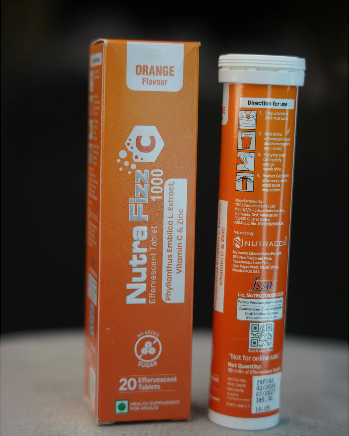 NUTRA FIZZ 1000 C TABLETS
