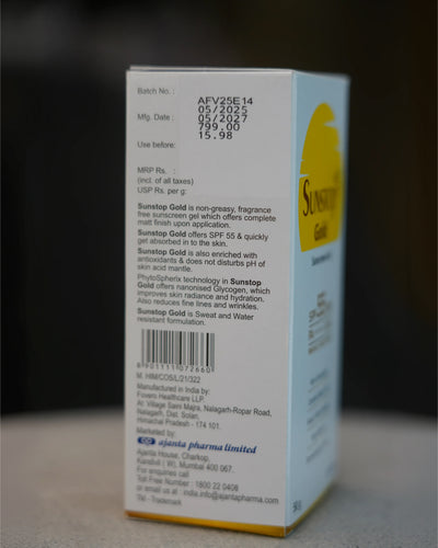 SUNSTOP GOLD SPF 55+++